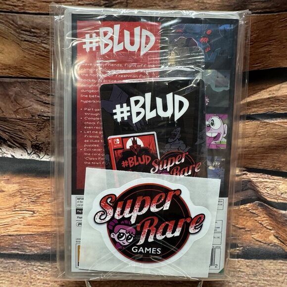 #BLUD Nintendo Switch Super Rare Games Exclusive #129 New Sealed Cards Sticker - Picture 2 of 6